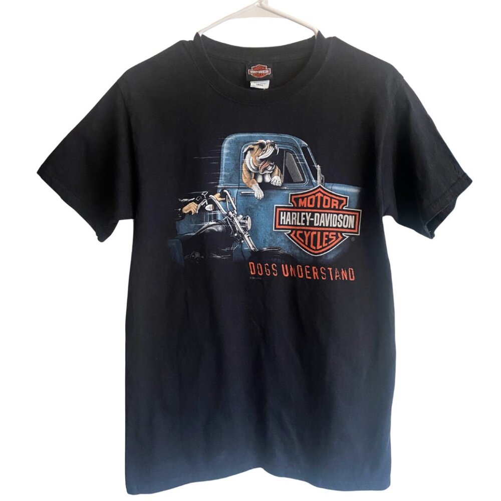Black Cotton TAKU Harley-Davidson Bulldog Shirt – Juneau, Alaska